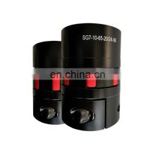 SG7-10 series jaw coupling 15mm 32mm 66mm flexible shaft coupling for cnc machine