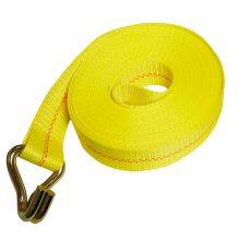 2 Inch Winch Strap With Wire Hook / Flat Hook / D - Ring / Chain Anchor thumbnail-2