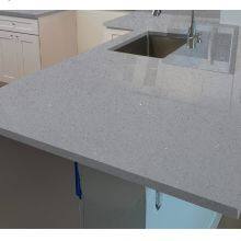 Code：gray Crystal，Calacatta Artificial Stone Quartz Slab Kitchen Countertops thumbnail-3