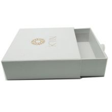 white luxury drawer open style gift packaging paper gift box