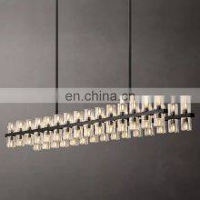 Hengzhi Villa Dining Room Crystal Lamps ARCACHON LED RECTANGULAR CHANDELIER 54