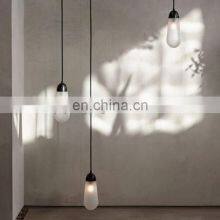 Hot Selling Linear Lasso Glass Lampshade Chandelier Lamp Modern Luxury Home Decor Ring Living Room Pendant Light thumbnail-4