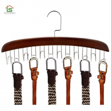 Custom Luxury Wooden Scarf Neck Tie Belt Hangers For Display thumbnail-1