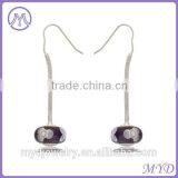 Cheap Murano Lampwork Glass Bead Dangling Earring Made in Shenzhen thumbnail-4