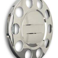 Pack of 2 Universal Highly Polished Stainless Steel Truck Wheel Bolt Cover in 22.5 Inch Closed thumbnail-2