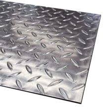 Q235 Ss400 Astma36 St52 Tränenförmiges Musterblech, verzinktes Riffelstahlblech thumbnail-1