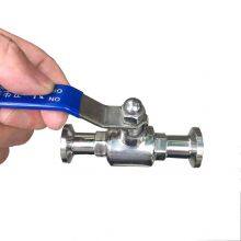 1/2 Inch Sanitary Ball Valve Suitable for 12.7 Steel Pipe Clamp Chuck, 25.4 Manual Ball Valve, 304 Stainless Steel Straight-through Quick-install Valve thumbnail-4