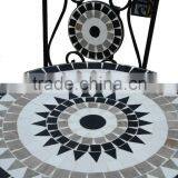 3PC Mosaic Bistro Dining Set Outdoor Furniture thumbnail-3
