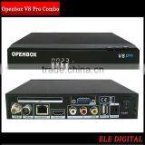 Openbox V8 Pro Satellite Receiver Twins Tuner DVB-S2 + DVB-C / DVB-T2 Support Cccam Newcamd Youtube Biss Key thumbnail-3