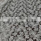 2016 New Design Milk Silk 100% Polyester Chemical Lace Water Soluble Embroidery Lace Textile for Dress thumbnail-6