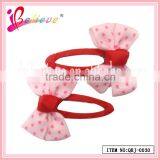 2014 Super Hot Sale Kids Hair Accessories Jewelry Wholesale Ribbon Bow Bobby Pin (QRJ-0029) thumbnail-3