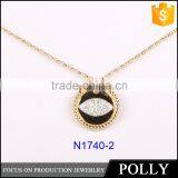 2015 Newest Arrival Latest Design Saudi Gold Jewelry Necklace thumbnail-2