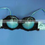 Blue Satin Mature Bra,sexy Lace Full Cup Lady Bra thumbnail-5