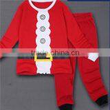 Christmas Snowman Grils Outfit, New Year Boutique Girl Pajamas, Wholesale Children's Pajamas Sets,kids Wear thumbnail-4