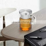 Samadoyo Elegant Glass Stainless Steel Infuser Teacups/Mugs Tea Brewer Cups