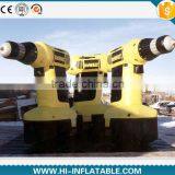 2015 Hot sale Giant Advertising inflatable electric drill,inflatable replicas model,inflatable tools for promotion
