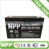 6v14ah Rechargeable Battery China Factory Npp Battery for Emergency Light thumbnail-1