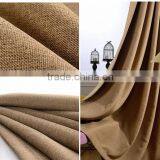 Solid Color Polyester Linen Blackout Curtain Fabric thumbnail-5