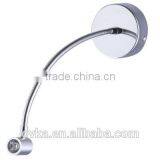 Facotry SALE 3W Led Wall Sconce Light for Hotel Indoor Lighting With Flexible Gooseneck thumbnail-5