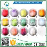 2016 Wholesale MulticolorLuxury Latex PU Artificial Flowers Paris Tulip Head Real Touch Bouquet Wedding Bridal Decor thumbnail-6