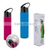 2015 New Product Eco Squeeze Silicone Drinking Bottle Spill Free Water Cup 100% BPA Free thumbnail-1