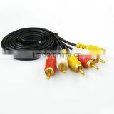 High Quality 3RCA to 3RCA VICEO&AUDIO M/M Cable for Computer/TV/DVD Player/soundbox thumbnail-4