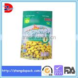 stand up zipper bag plastic packaging bags for dry baking beans