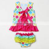 Cotton Red White Polka Dots Swing Top Summer Clothes Baby Bloomers Baby Underwear Wholesale thumbnail-4