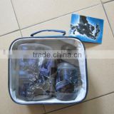 China supply plastic container,lunch box and bottle set