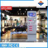 Retails Free Charge Floor Stand Phone Charging Bright LED Charging Station APC-06B