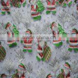 100% Organza Sew Quilting Fabric Christmas Holiday Santa Clause