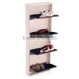 Shoe Storage Shelf Shoe Cabinet 4 Drawers Metal Children Shoe Chest 4 Door Square Shoe Rack Shelf thumbnail-6