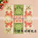 Butterfly Pattern 100% virgin wood pulp Food-grade Printed Tissue Paper Napkin for the Restaurant Decoration