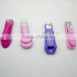 Cute Stainless Steel Nail Clipper With Plastic Handle