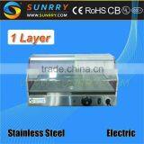 Stainless Steel Food Warmer - One Layer Hot Food Thermal Display Warmer (SUNRRY SY-WD2B)