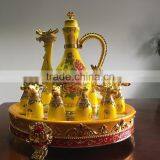12 Zodiac Yellow Ceramic Wine Cups,artistic Ceramic Cup thumbnail-2