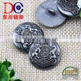 Unique Design Logo Customized Silver Coat Button Sewing,Shank Button for Coat