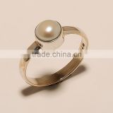 R0148-925 STERLING SILVER PEARL RING 2.34