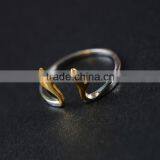 Good Quality Gold Plated Fashion Ring Jewelry Christmas Gift Reindeer Ring thumbnail-2