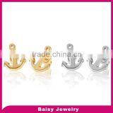 Latest Designs Women 316l Stainless Steel Anchor Stud Earrings thumbnail-1