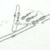 wholesale stainless steel jewelry set necklace/bracelet/earring