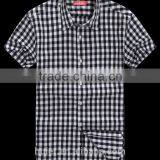 2016 Fashion Style Wholesale Long Sleeve Men's Plaid Flannel Shirt thumbnail-3