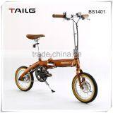 tailg folding bicycle smart light electric vehicle relaxing portable electric moped aluminum alloy bicycle BS1401 for sale