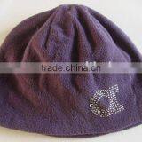 TYH008 Brown DIY Diamonds Polar Fleece Hat for Girl