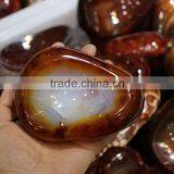 Wholesale Beautiful Top Quality Engraved Crystal Ashtray Red Agate Ashtray thumbnail-1