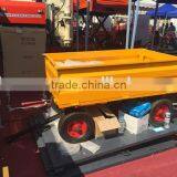 4-Wheel Utility Cart Trailer 17Cubic - 1500lbs for Garden Lawn Tractor thumbnail-3