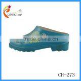 2013 New Style Bule Flower Ankle Rubber Western Wellingtons thumbnail-1