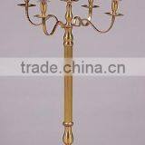 Wedding Candelabra,Golden Candelabra With Flower Bowl for Weddings Decoration