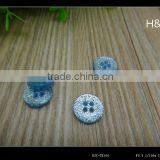 18L Glitter 4-hole Resin Blue Shirt Button