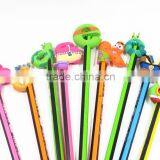 Custom Letter Design Pvc Rubber Pencil Topper/ Pen Topper thumbnail-4